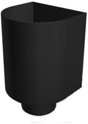 Wasserfangkasten rund 170/180/185 mm Ø100 P.10 anthrazit 201440 - PREFA Dachentwässerungssysteme