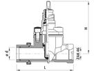 PE-Einschweiss-Schieber für Gas 2529 d 63mm - ZAK - Hawle Hausanschluss- und Anbohrarmaturen