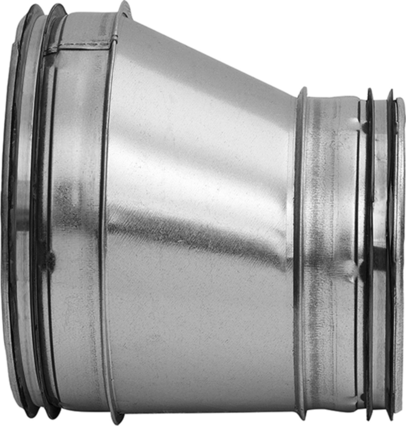 Reduktion exzentr. 200/100mm RLU-V - Spiralfalzrohre und Zubehör System Safe
