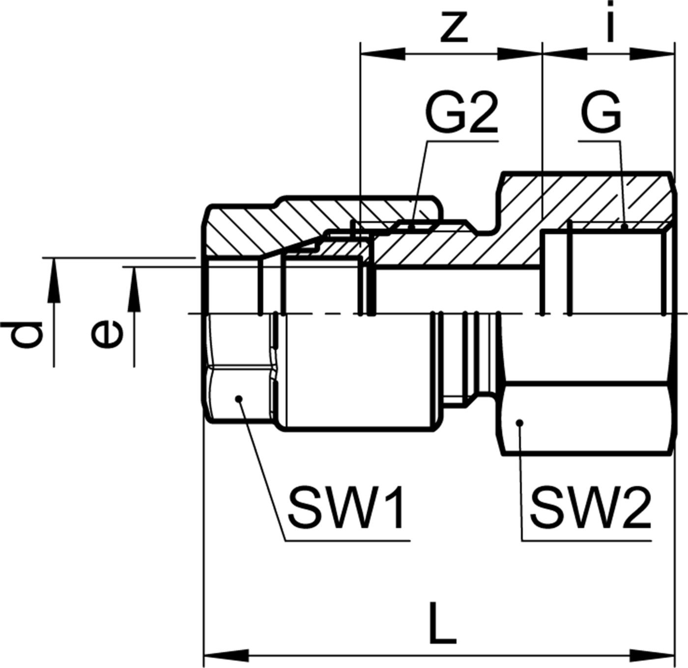 Verschraubung IG SO 01221 15- 3/8" - Serto-Programm M/G