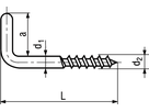 Winkel-Holzschrauben St vzb BN974 3,2/2,6 x 25 / 9 - Bossard Schrauben