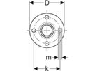 Flansch mit Muffe PN 10/16 15mm 33732 - Mapress-Sanitär-Presssystem-Formstücke