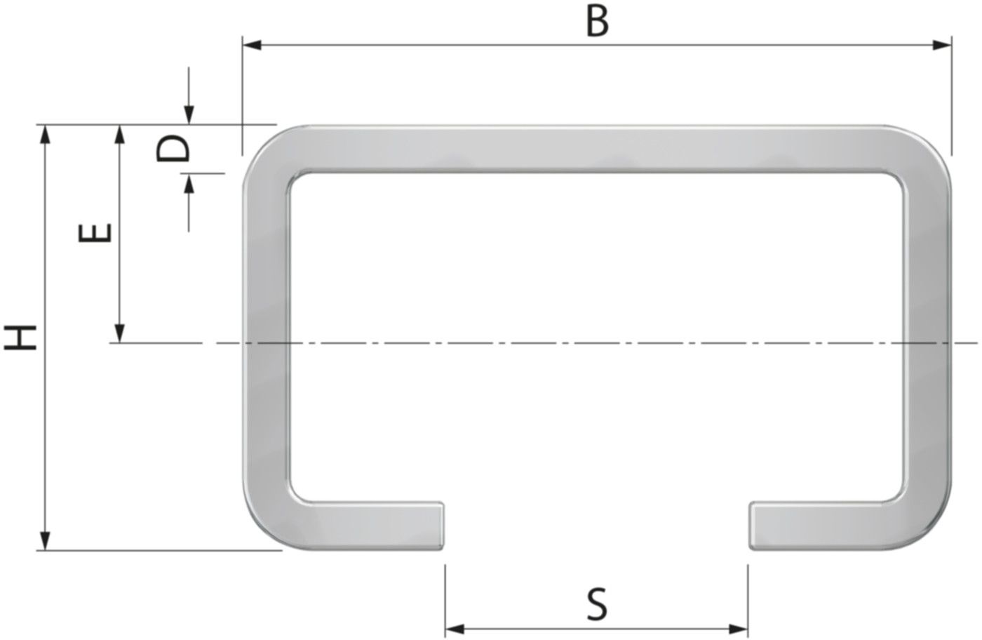 Montageschiene R2 20x34mm 2M 50011 - Flamco-Rohrschellen
