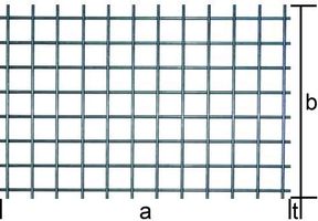 EN 10025 1000/2000/10x10/1.5 mm - Geschweisste Gitter blank