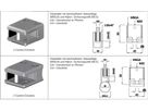 Glashalter eckige Form gerade mit Fase Zinkguss mit Chromstahleffekt 129758 - INOXTECH-Handlauf-/Geländer-System