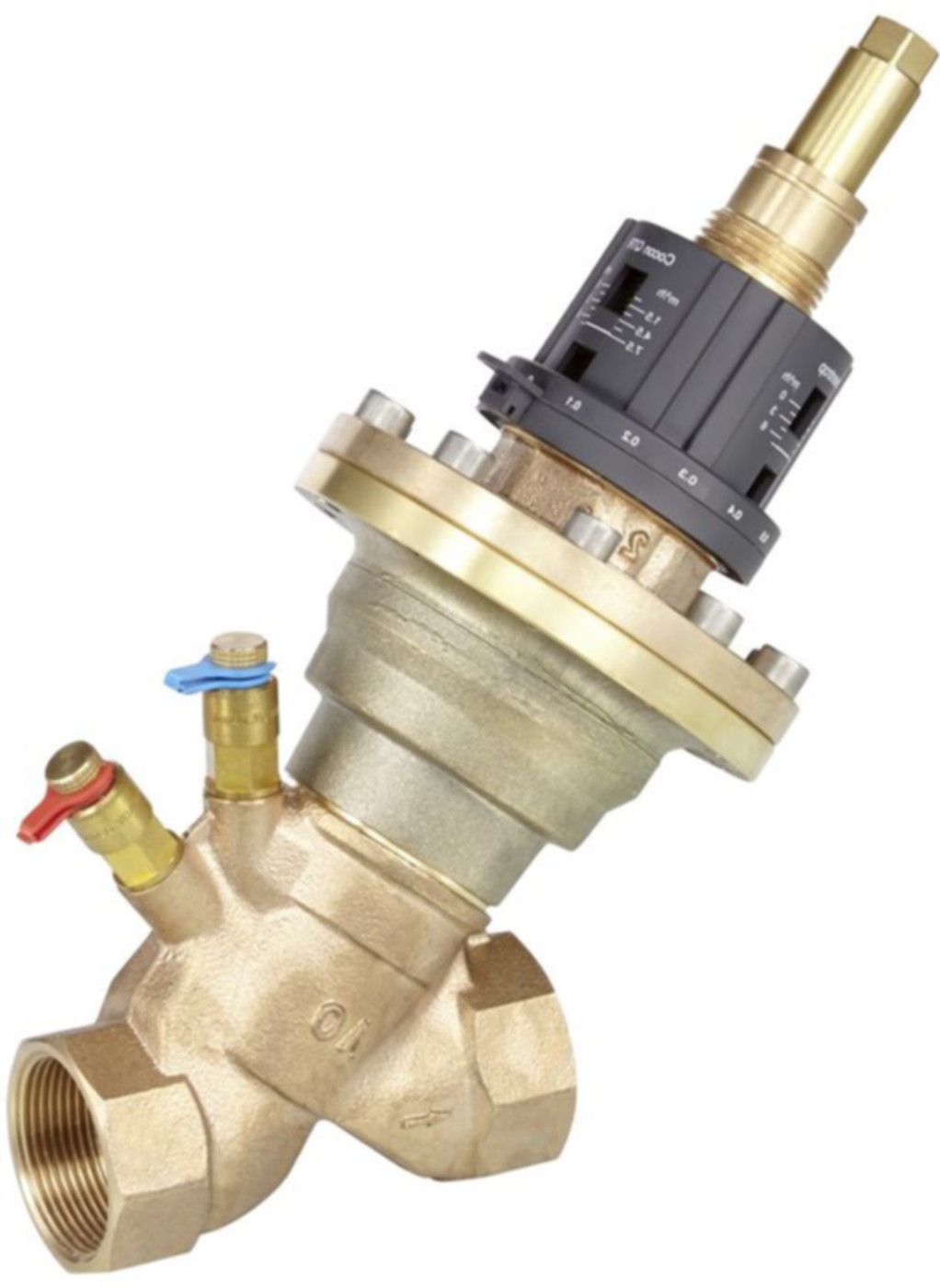 Regulierventil Cocon QTR m/Messventil PN 16 13/4" AG 1.5- 7.5 l/h 114 61 72 - Oventrop Strangregulierventile