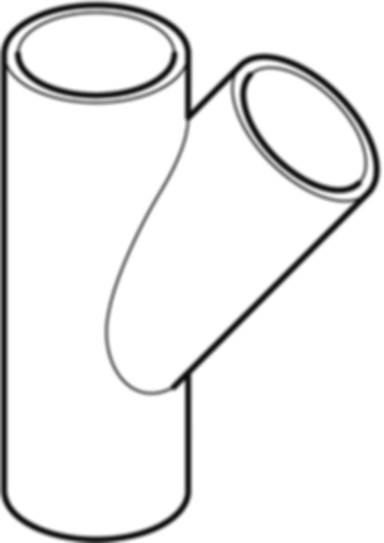 Abzweig 45° d 315/160mm 372.145.16.1 - Geberit-PE-Formstücke