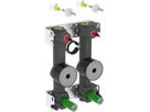 GIS-Waschtisch-Set Standarm.461.153.00.1 zwei Wasserzählerstrecken mit UP-Ventil - Geberit Systemventile / Armaturen