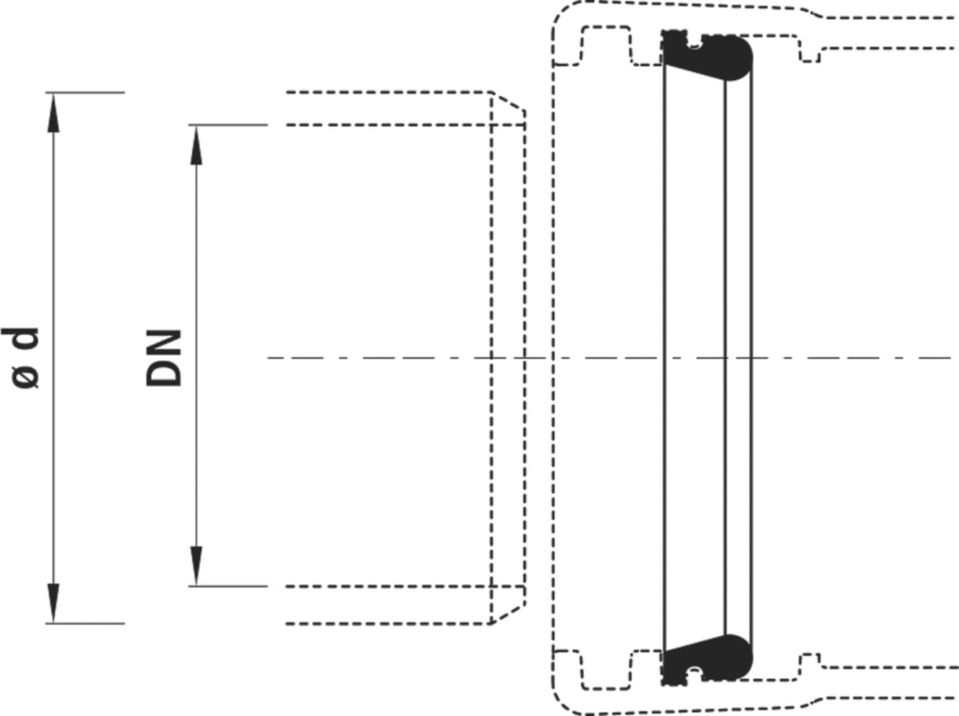 Tyton-Dichtung Baio für Gas 5395 DN 150 - Hawle Armaturen