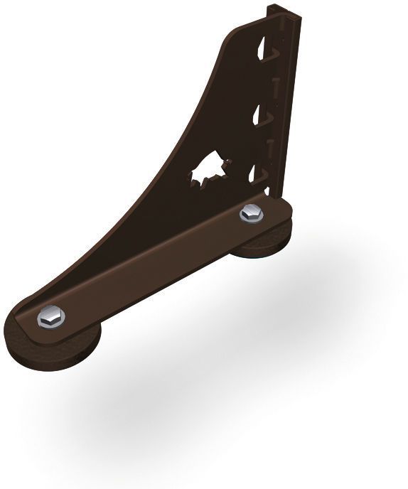 PREFA Haken für Schneerechensystem 11 P.10 Nussbraun VE 10 Stk. 120196 - PREFA Dachsysteme