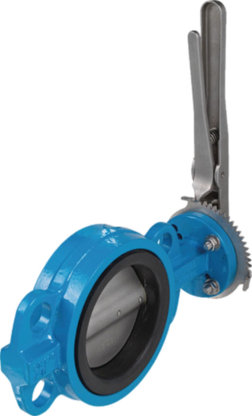 Absperrklappe mit Handhebel Typ AW 9940 DN 65 PN 16 - Hawle Absperrklappen