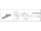 Auflager beweglich zu Holzhandlauf geschliffen 1.4301 - INOXTECH-Handlauf-/Geländer-System