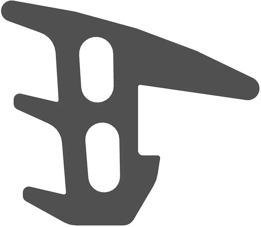 Dichtungsprofil EPDM Glasdicke 21 mm , schwarz , Rolle à 25m - INOXTECH-Handlauf-/Geländer-System