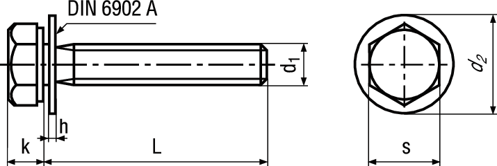 6-kt Schr mit Scheibe DIN 6902A A2 BN13281 DIN933Z1 M5x35 - Bossard Schrauben