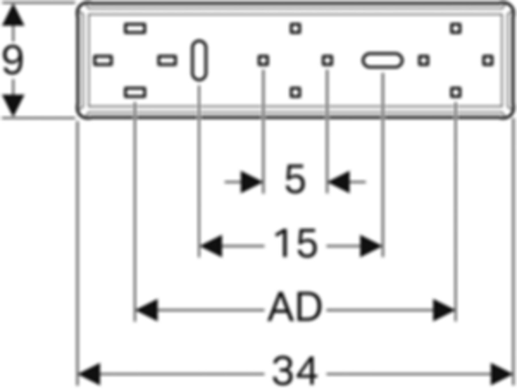 Montageplatte für Gaszähler 91096 - Mapress-Gas-Formstücke