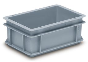 Rako-Behälter, mit Griffleiste, grau 300x200x120 mm 5 Lt - Utz Behälter