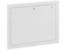 Türe zu Verteilerschrank 650.421.IH.2 B 750 mm H 498 mm RAL 9016 - Geberit-Push Fit-Formstücke