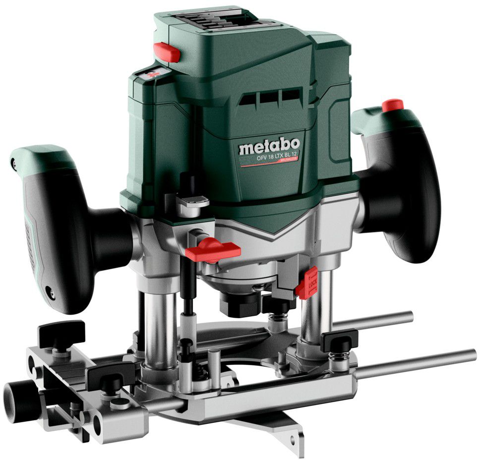 Akku-Oberfräse OFV 18 LTX BL 12 18V , 6/8/10 mm Spannzange solo in metaBOX - Metabo Elektrowerkzeuge
