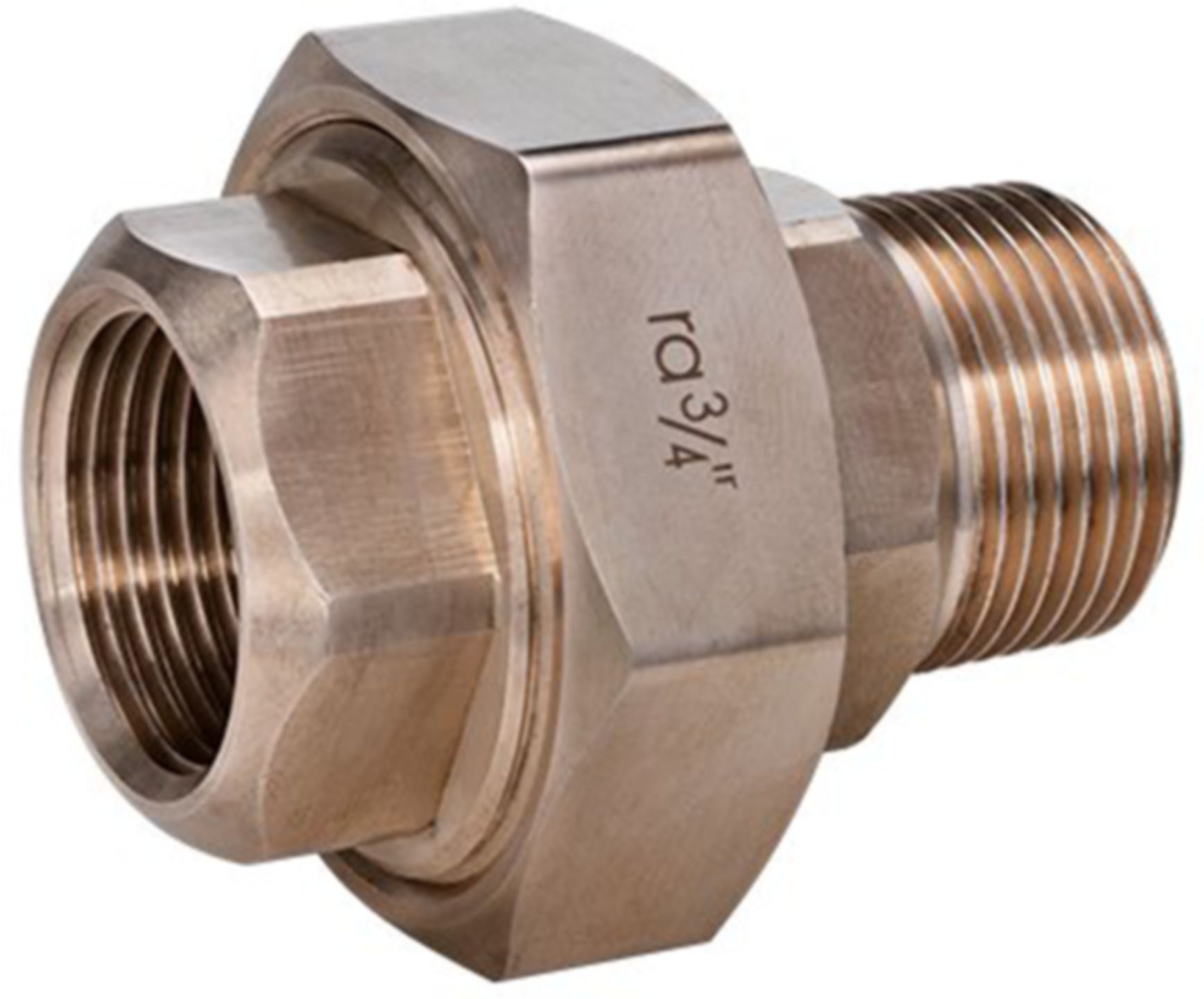 Verschraubung 8331 IG/AG 11/2" - Rotguss-Gewindefittings