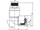 Übergangswinkel 90° / Messing mit AG d 40mm - 1 1/2" 612 121 (Karton à 15 Stk.) - Frialen Elektroschweissfittinge
