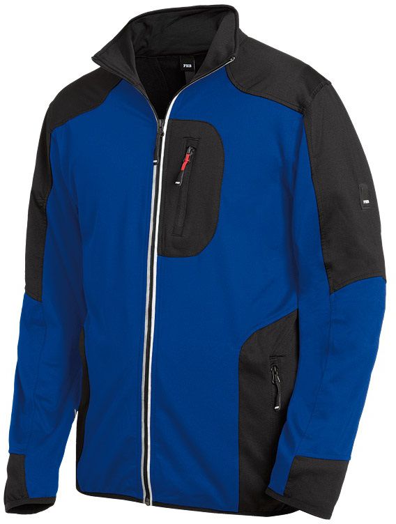 FHB RALF Jersey-Fleece-Jacke royalblau-schwarz Gr. 3XL - Textilien