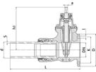 Schieber mit Flansch/PE-Stutzen S5 2004 PN 10/16 DN 80 / d 90mm - Wild Armaturen