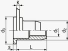 TUBTARA® Flachkopf offen Alu BN4574 M5UT/ALF3 - Bossard Schrauben