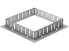 Kiesrahmen CNS 280 x 280mm 3-620003 zu Dachablauf SwissUnico und Aufstockelement 630 - SCHACO Entwässerungstechnik
