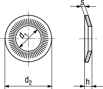 Sicherungsscheiben Rip-Lock  Z A2 BN21205 M 12 / 12,4/24/1,8 - Bossard Schrauben