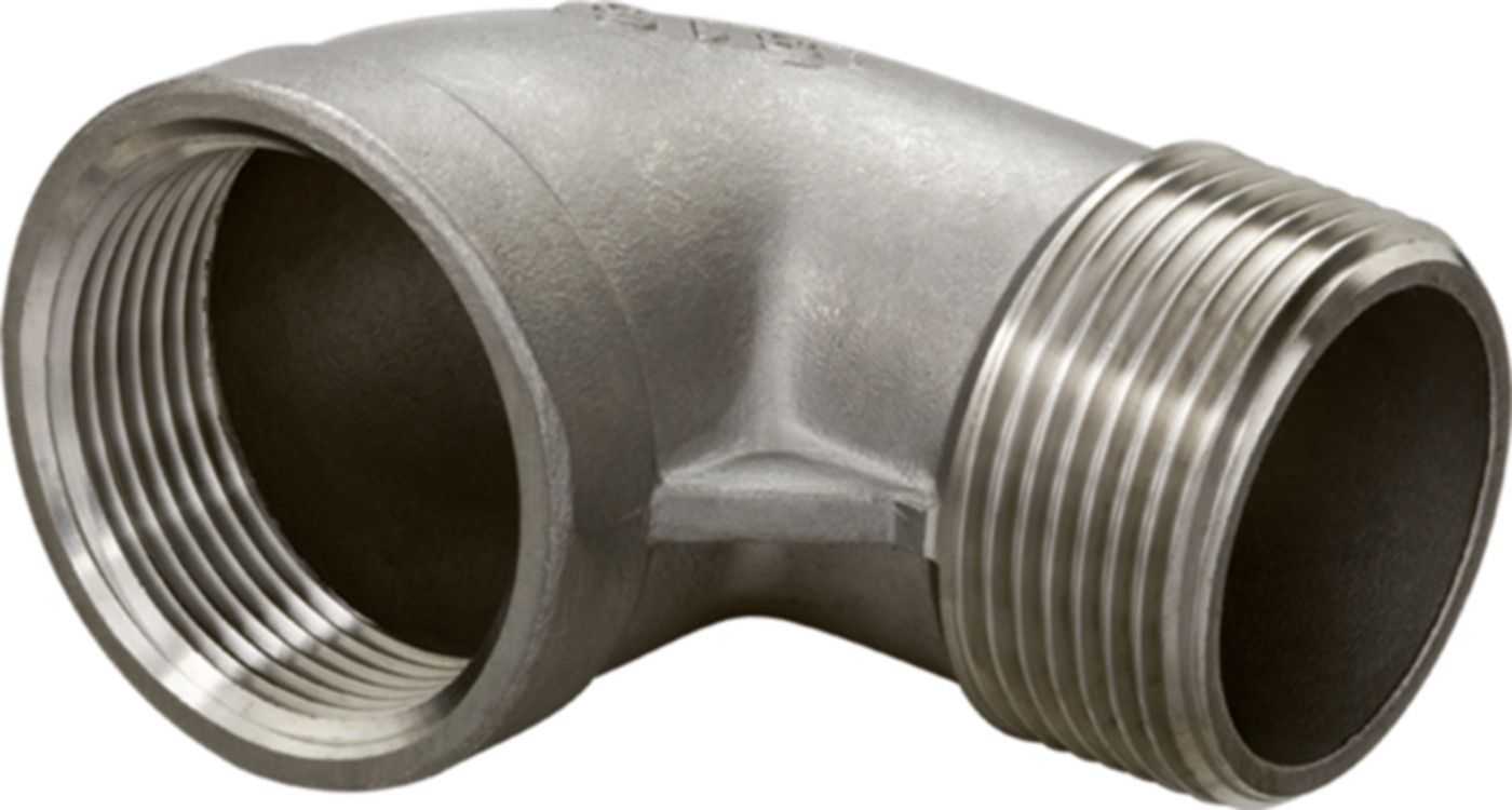 Inox-Winkel 90° IG/AG 21/2" 1092 - Rostfreie Gewindefittings