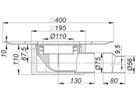 Balkonablauf SwissUnico waagrecht 56/75mm 3-830166 - SCHACO Entwässerungstechnik
