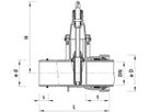 Steckmuffen-Schieber BLS mit SRM 4029 DN 100 - Hawle Armaturen