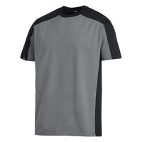 FHB MARC T-Shirt zweifarbig grau-schwarz Gr. 2XL - Textilien