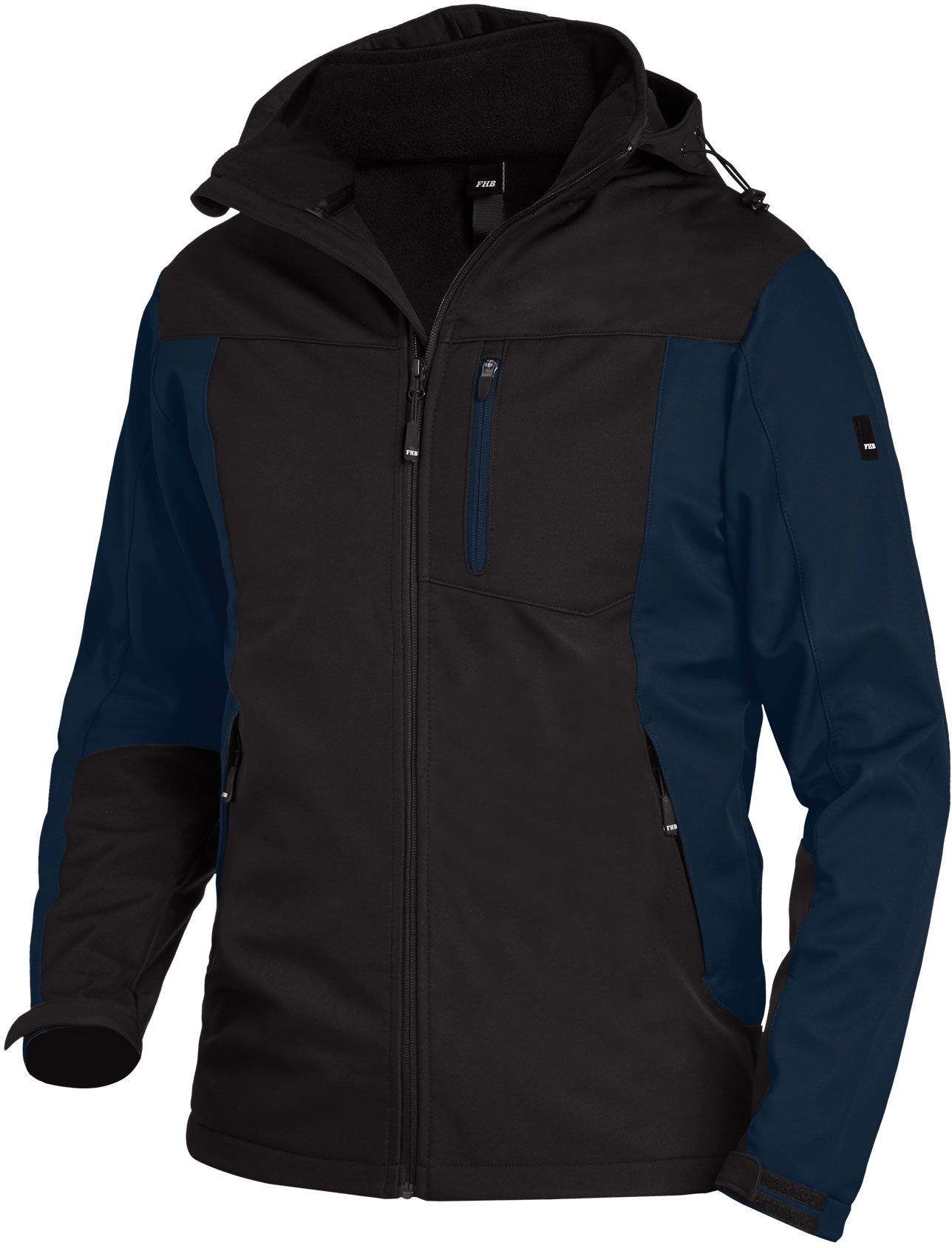 FHB JANNIK Softshelljacke marine-schwarz Gr. 2XL - Textilien