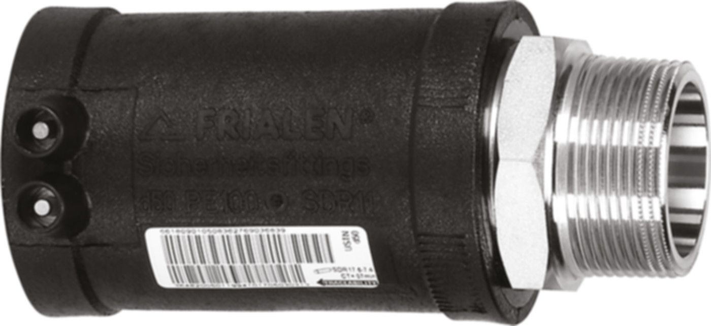 Übergangsstück gerade / Stahl mit AG d 32mm - 1" 612 580 (Karton à 20 Stk.) - Frialen Elektroschweissfittinge