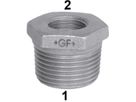 Reduziernippel 241 V 1/2"- 3/8" 770 241 220 - GF verz. Tempergussfittings