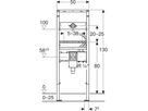 Element für Waschtisch 111.564.00.2 Typ 130, Wandarmatur m/UP-Funktionsbox - Geberit-Duofix