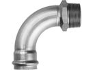 Industry-Bogen 90° mit AG 28mm x 1" 80305.26 - Optipress-Industry Formstücke