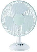 Tischventilator TV-30 weiss Ø 30cm, oszillierend, 3-Stufen, 35W, 230V - Klima