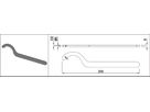Montageschlüssel aus Stahl 210 x 5 mm - INOXTECH-Handlauf-/Geländer-System