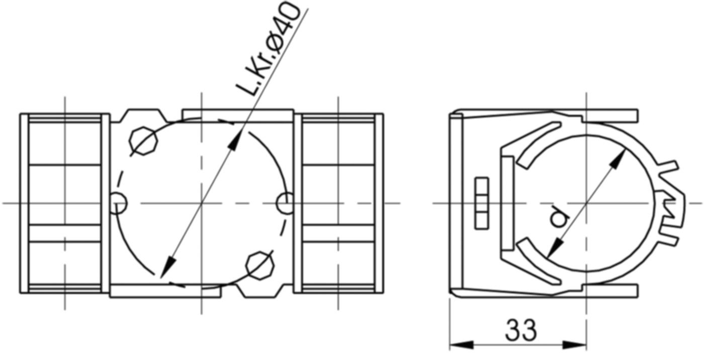 Ventilhalter für PB-Ventile o.Entl.5096 20-25 mm 761 066 325 - GF Instaflex-HWS-Schweisssystem
