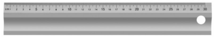 VOGEL Arbeitsmassstab mit Fase 300 x 50 x 5mm, aus Hart-Aluminium - Auszeichnen