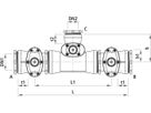Combi-3 mit Schraubmuffen 4473 DN 100/ 80 - Hawle Armaturen