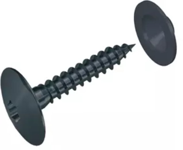 PREFA Fassadenschraube 4.8x30mm Ø 16 mm, P.10 Dunkelgrau 533174 - PREFA Fassadensysteme