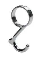 Hettich Schrankrohr-Haken verchromt, für Schrankrohr D = 25mm, à 2 Stk - Diverse Möbelbeschläge und Zubehör