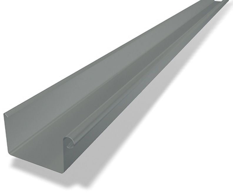 PREFA Kastenrinne à 6 M 333 mm Patina grau 26319947 - PREFA Dachentwässerungssysteme