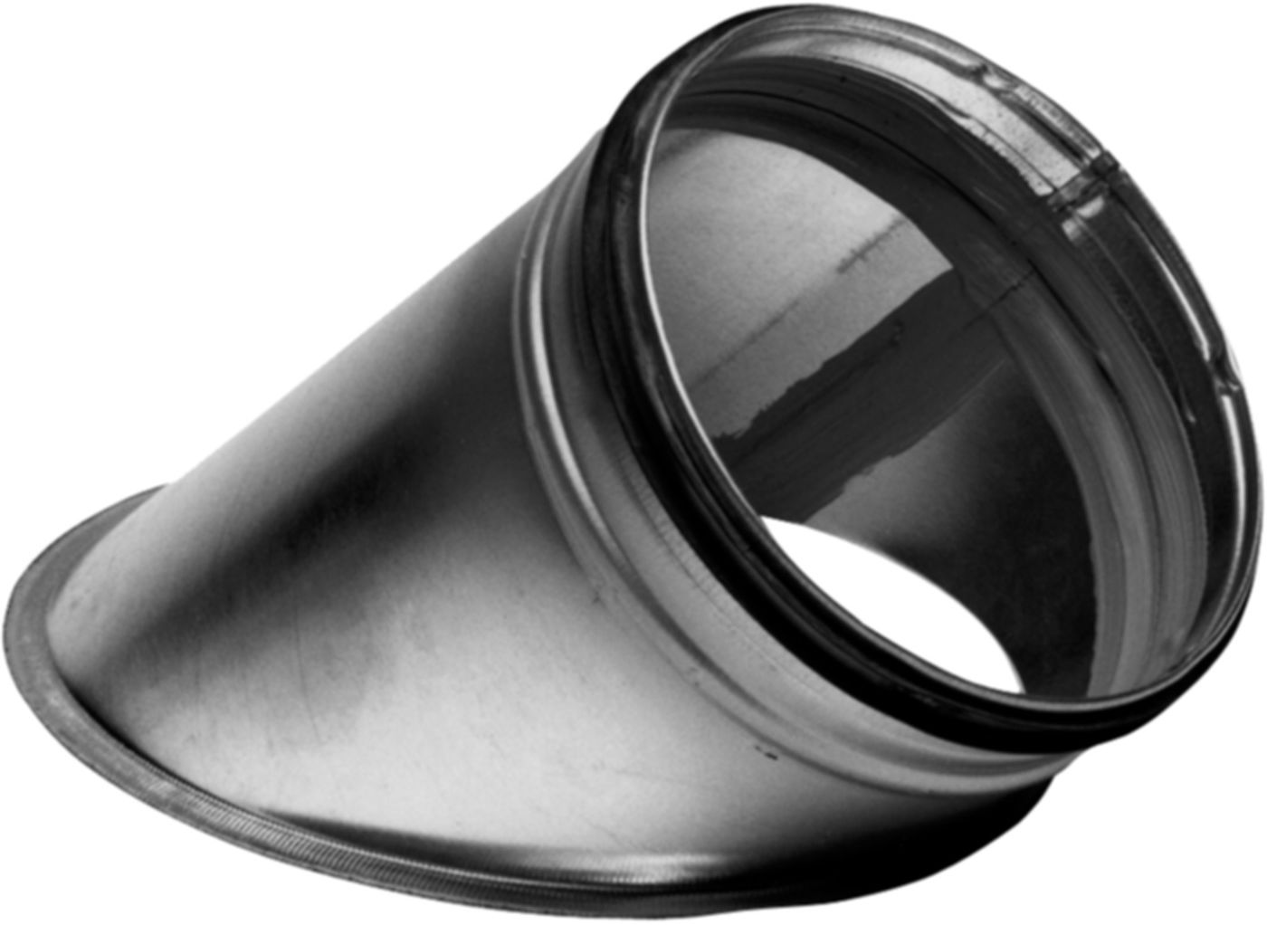 Stutzen 45° m/Bord 355mm ILVU45-V - Spiralfalzrohre und Zubehör System Safe