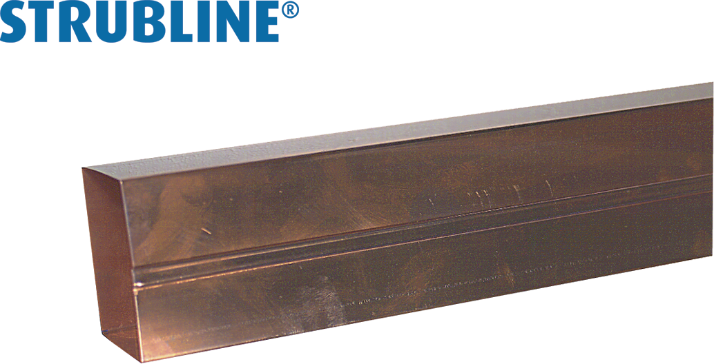 Ablaufrohre eckig gef.a 3 M 58/58 203 "Strubline" - Kupfer Spenglereihalbfabrikate