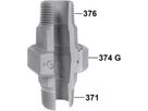Verschraubung 336 V 1" flachd. 770 336 206 - GF verz. Tempergussfittings