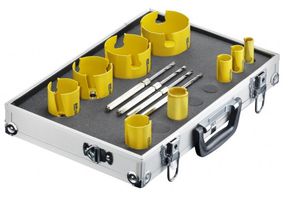 ProFit Multi Purpose Lochsägen, Satz 9 St. mit integr. Adaptor+je 1 St. Click & Drill®Bohrer - Bohren